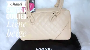Review| Chanel Calfskin Quilted Cambon Ligne Large Bowler Beige