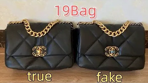 Chanel 19bag true and fake comparison