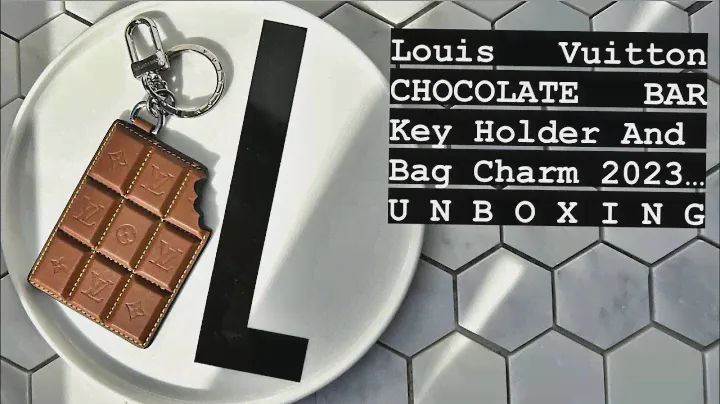 Louis Vuitton CHOCOLATE BAR Figurine Key Holder And Bag Charm Unboxing 2023