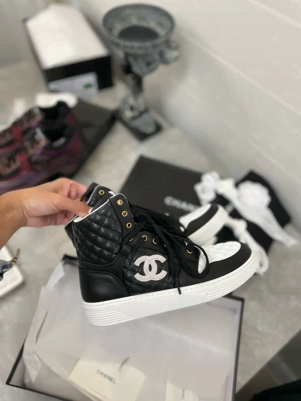Высокие кеды Chanel LUX-96095