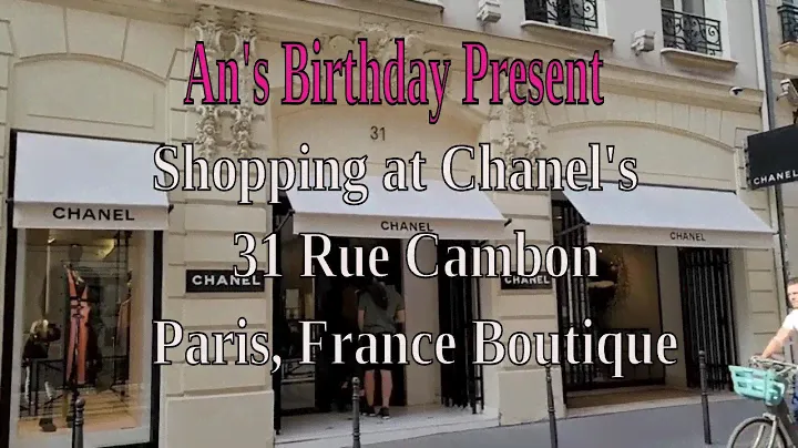 POSTCARD FROM CHANEL 31 RUE CAMBON IN PARIS