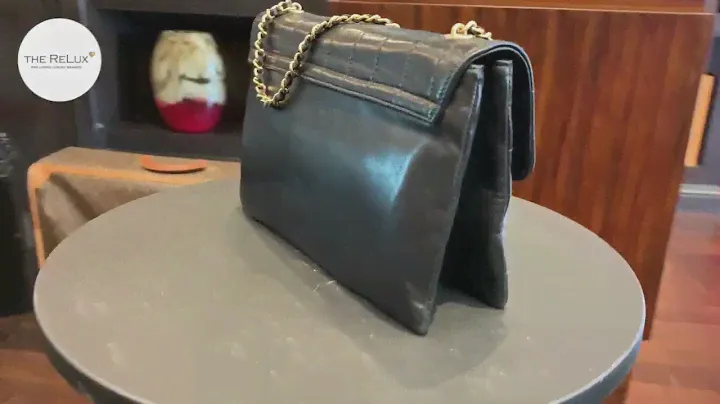 Chanel Black Square Quilted Chocolate Bar Mademoiselle Flap Bag | The ReLux