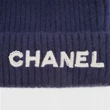 CHANEL Beanies Women's Blue