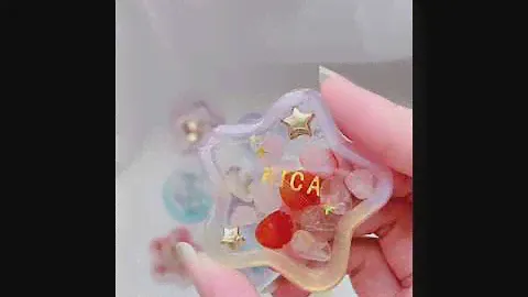 Crystal Resin Shakers Keychain / Bag Charm