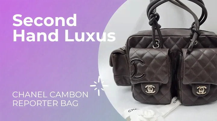 CHANEL CAMBON REPORTER BAG. Second Hand Handtaschen